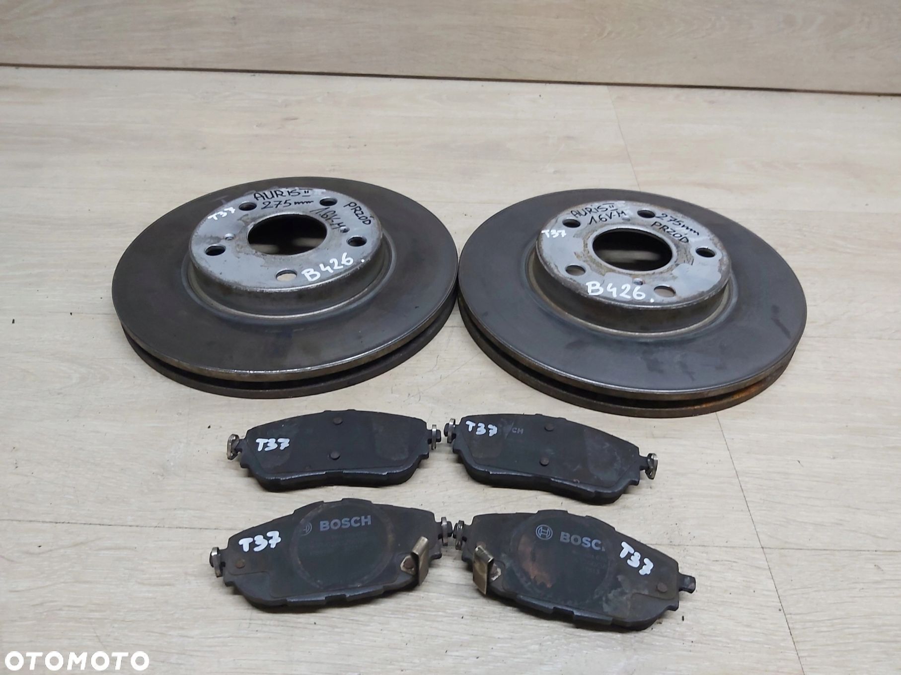 Toyota Auris II 1,2 1,6 tarcze hamulcowe przód klocki 275mm - 1