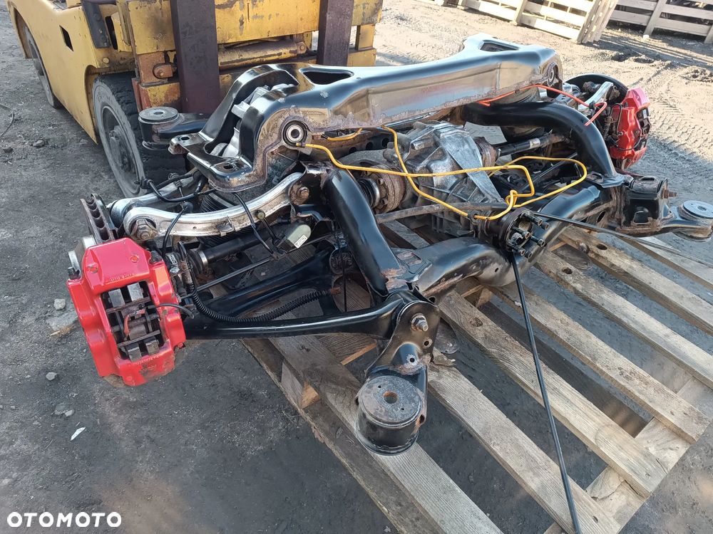 PORSCHE CAYENNE TURBO S GTS 4.5 V8 Sanik Wózek ZAWIESZENIE Tylne Tył KOMPLETNE DYFER MIECHY ZACISKI - 1