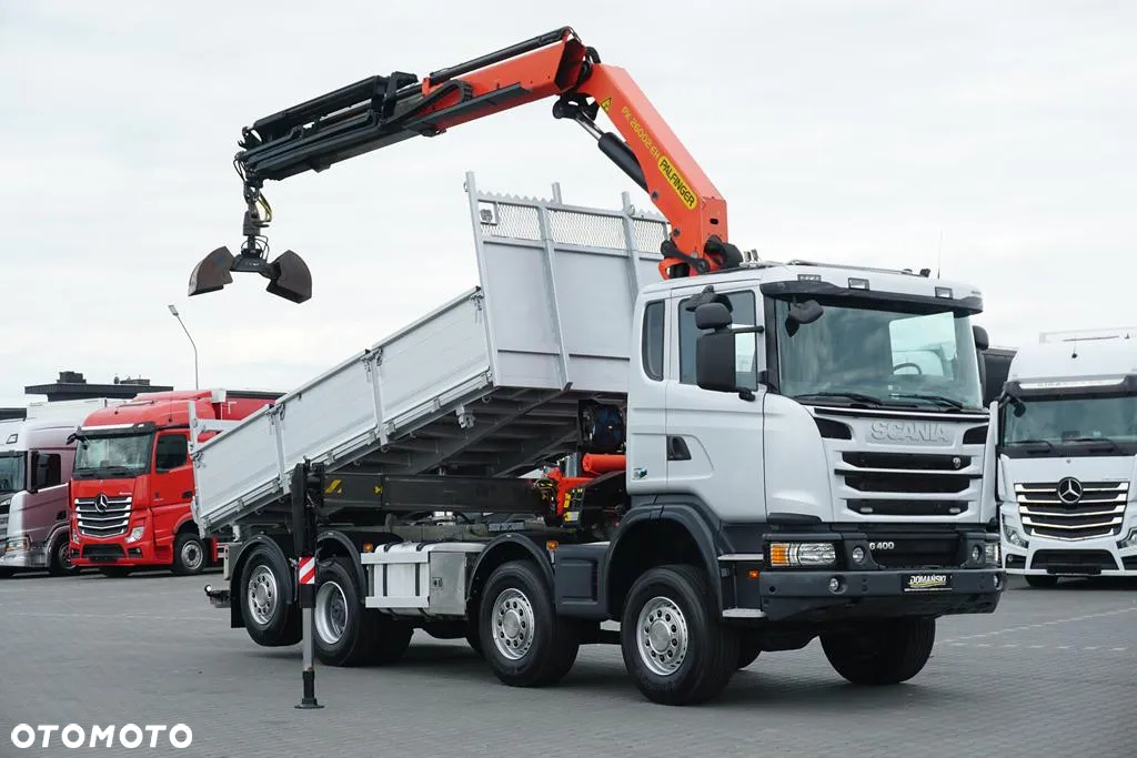 Scania G 400 / E 5 / 8 X 4 / 4 x 4 / WYWROTKA + HDS / TRIDEM / PALFINGER PK 26002 / MANUAL - 2