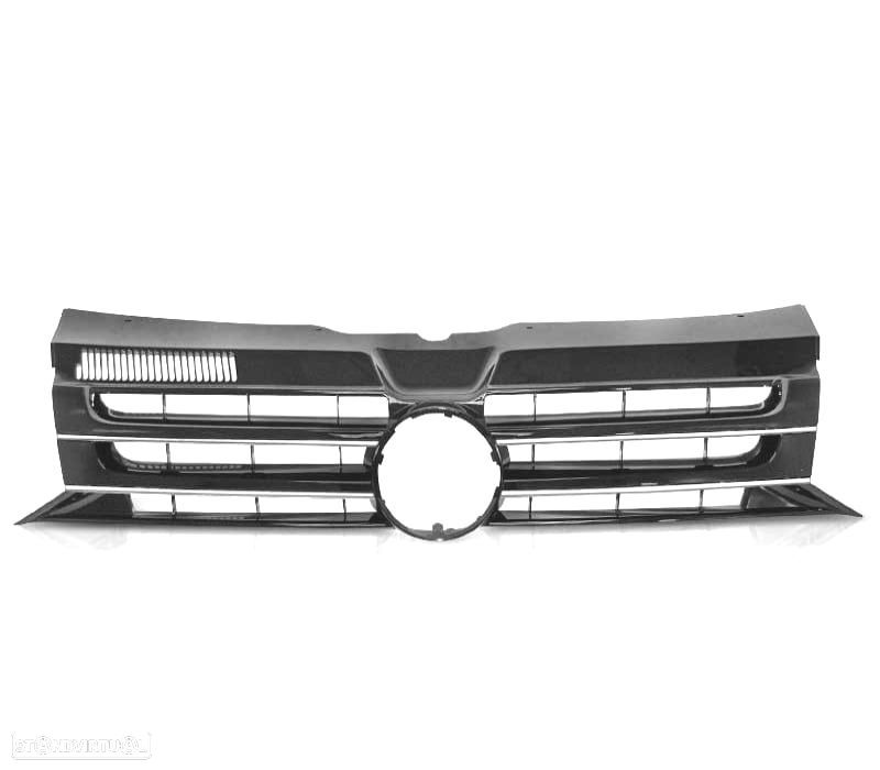 GRELHA FRONTAL VOLKSWAGEN VW T5 CARAVELLE MULTIVAN 10-15 BLACK CHROME - 2