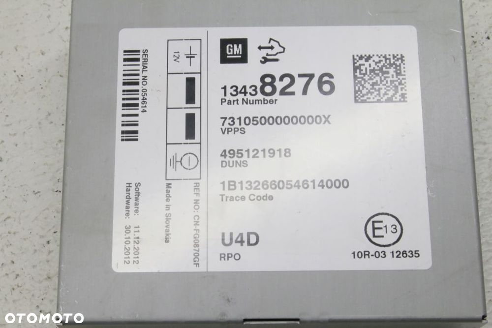 moduł odbiornik radia Opel Mokka 13438276 - 3