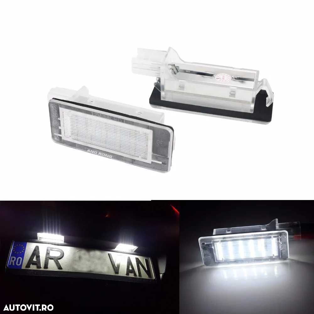 Lampi Numar LED Portbagaj Dacia Renault Duster Logan Lodgy, ALB RECE - 3
