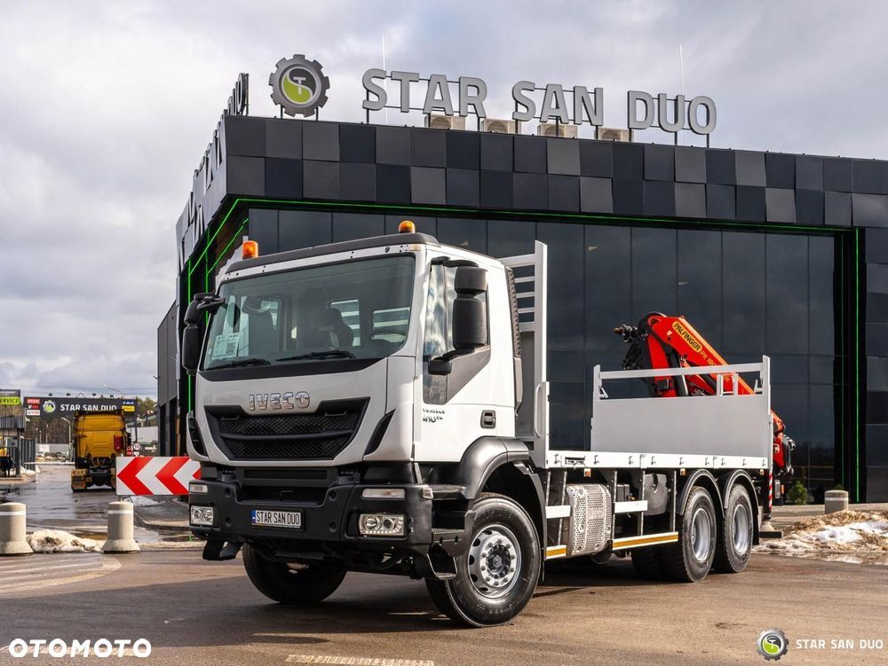 Iveco TRAKKER 410 6x4 Palfinger PK 18002 EH HDS Żuraw Rotator - 12