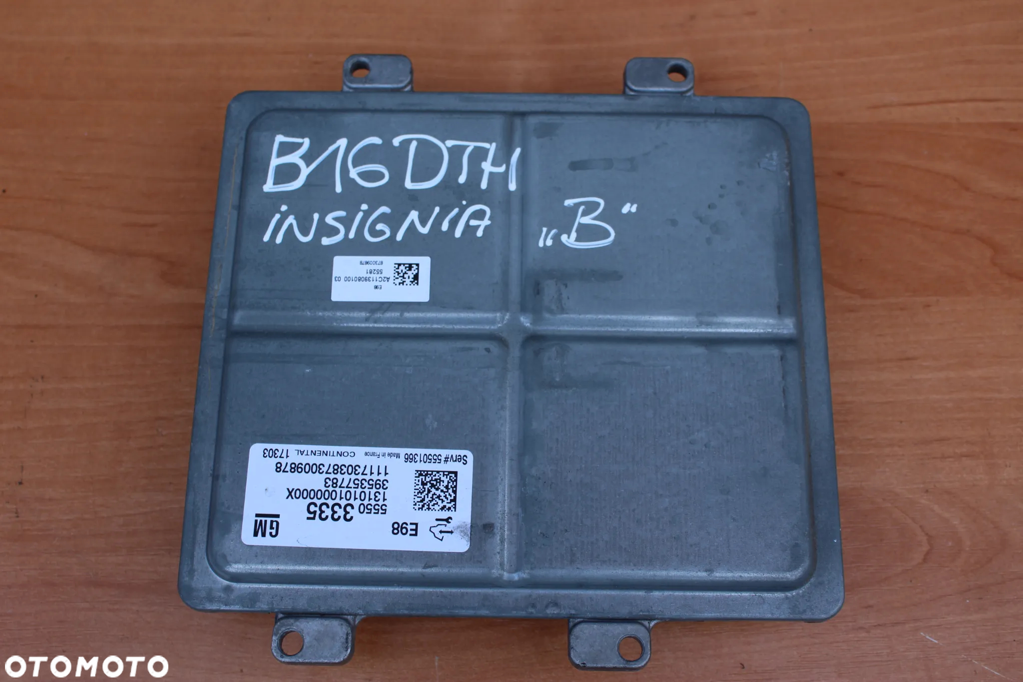 STEROWNIK KOMPUTER SILNIKA OPEL INSIGNIA B 1.6 CDTI B16DTH 55503335 - 2