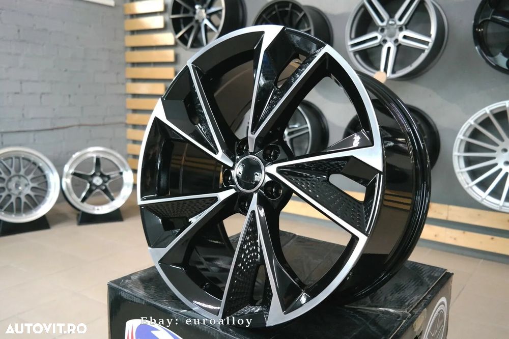 Jante AUDI A6 A7 A8 Q3 Q5 Q7 Q8 22 R22 Black Machined Face - 6