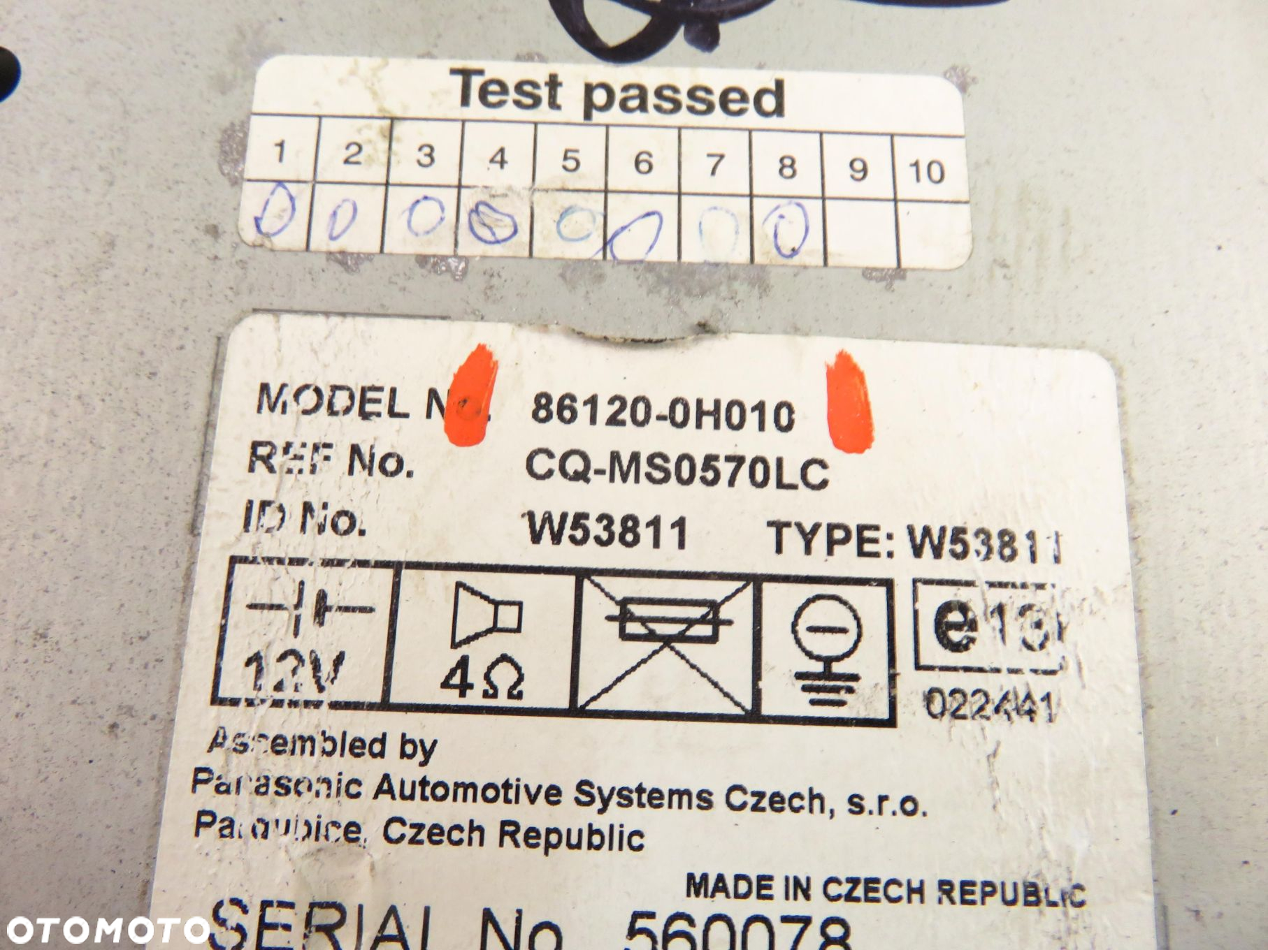 RADIO CITROEN C1 (PM_, PN_) 861200H010 - 9
