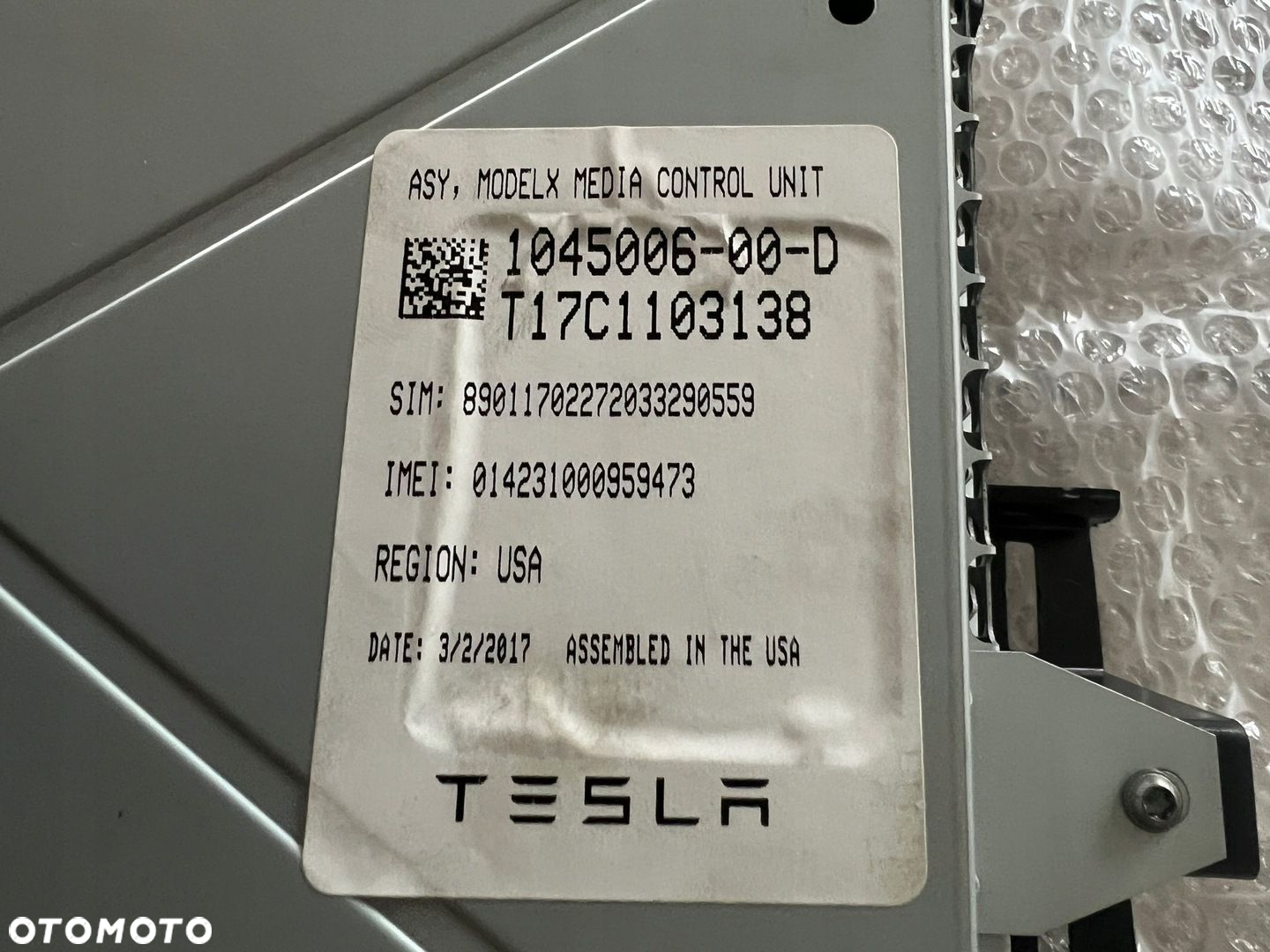 TESLA S LIFT EKRAN WYŚWIETLACZ PANEL ŚRODKOWY - 8