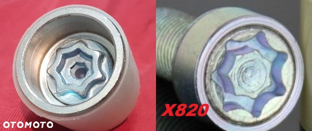 Nasadka zabezpieczająca Nakładka Adapter Złodziejka Do Śrub Audi (koniczynka) - 20