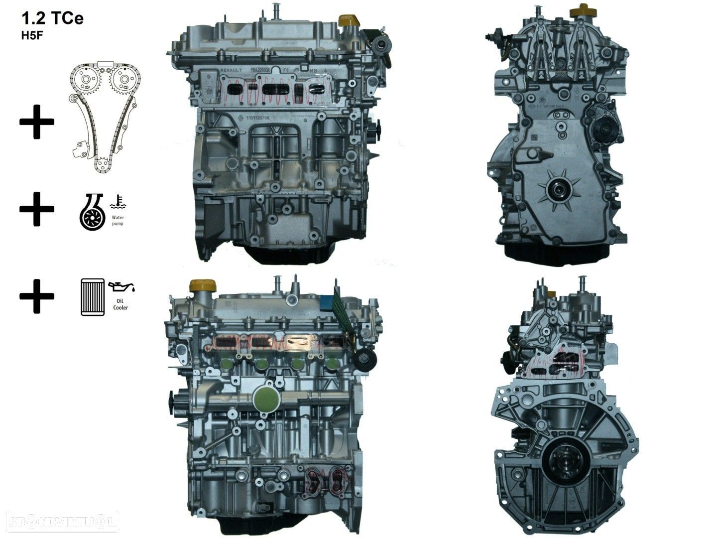 Motor  Reconstruído RENAULT KADJAR 1.2 TCe H5F - 1