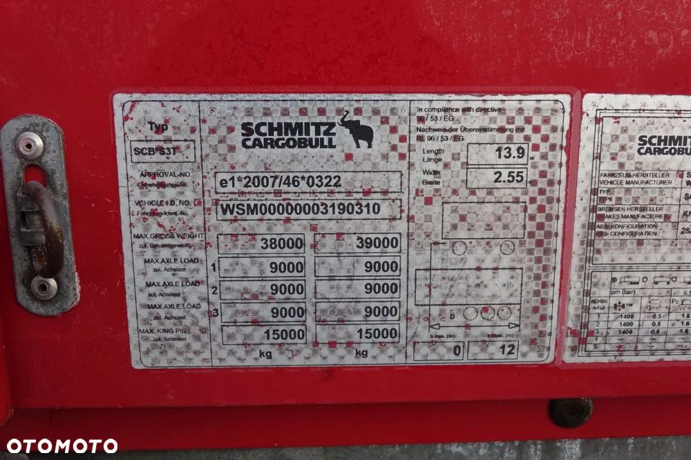 Schmitz Cargobull FIRANKA / STANDARD / OSIE SCHMITZ / NOWE PLANDEKI - 28