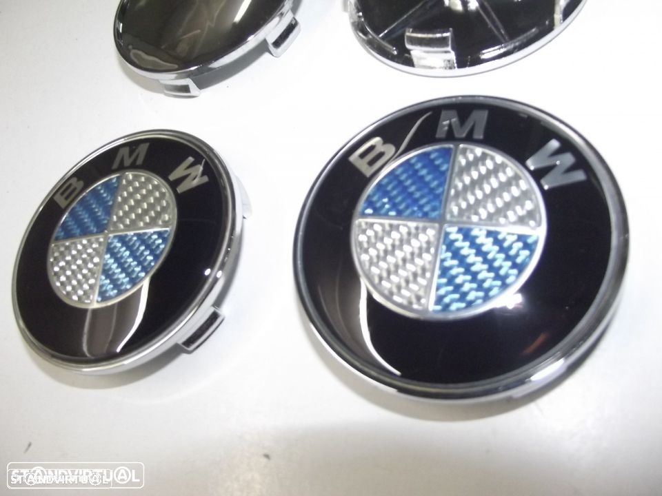 bmw E-36 E-46 E-90 centros de jante em carbono novos - 2
