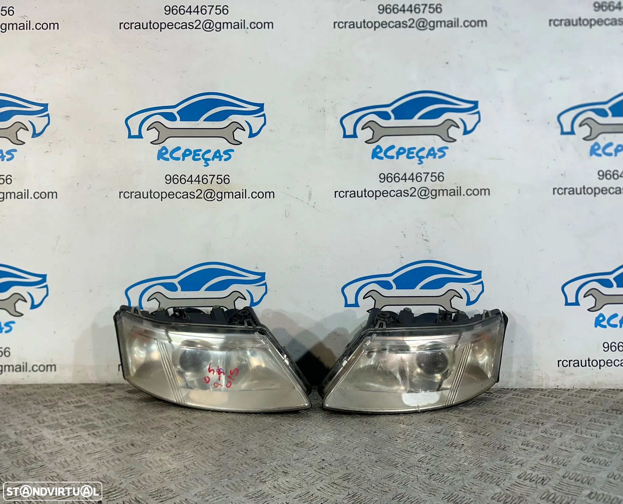 .Conjunto Oticas Farois Frontal Frente Esquerda Direita Saab 93 9-3 YS3F 2002 - 2012 - 2