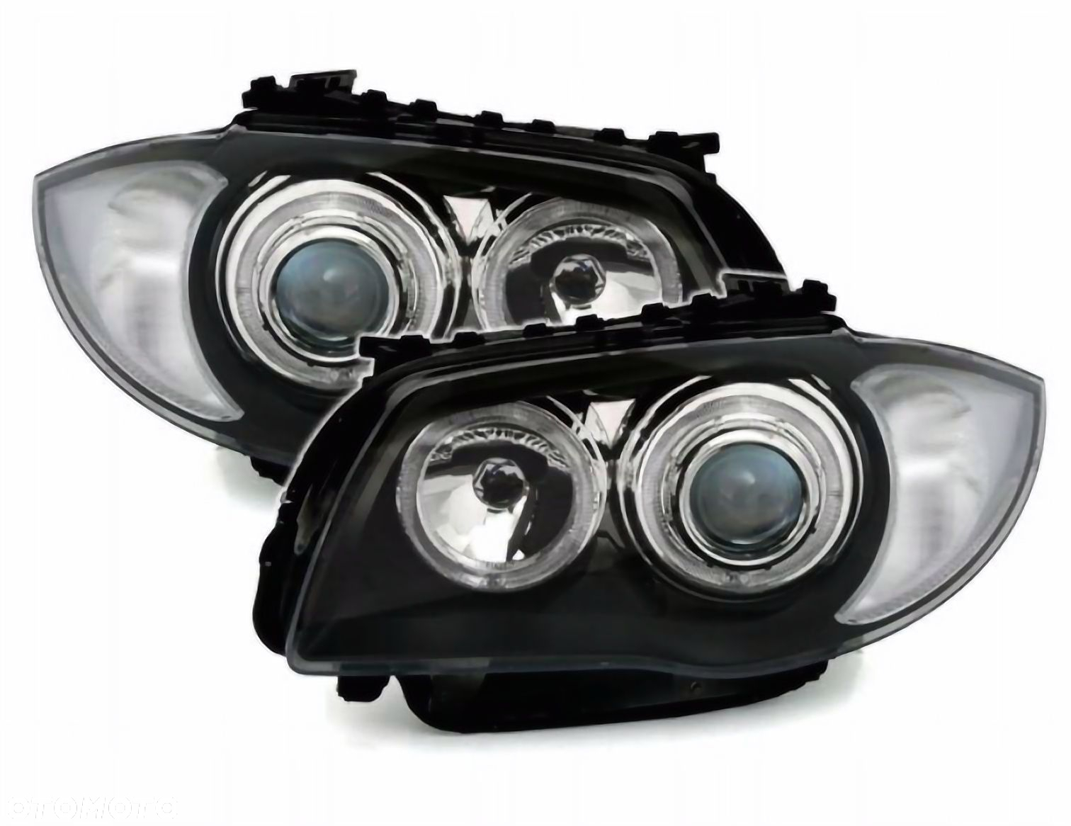 LAMPY Reflektory BMW E87 E81 2004-2011 BIAŁE RINGI LED DEPO - 3