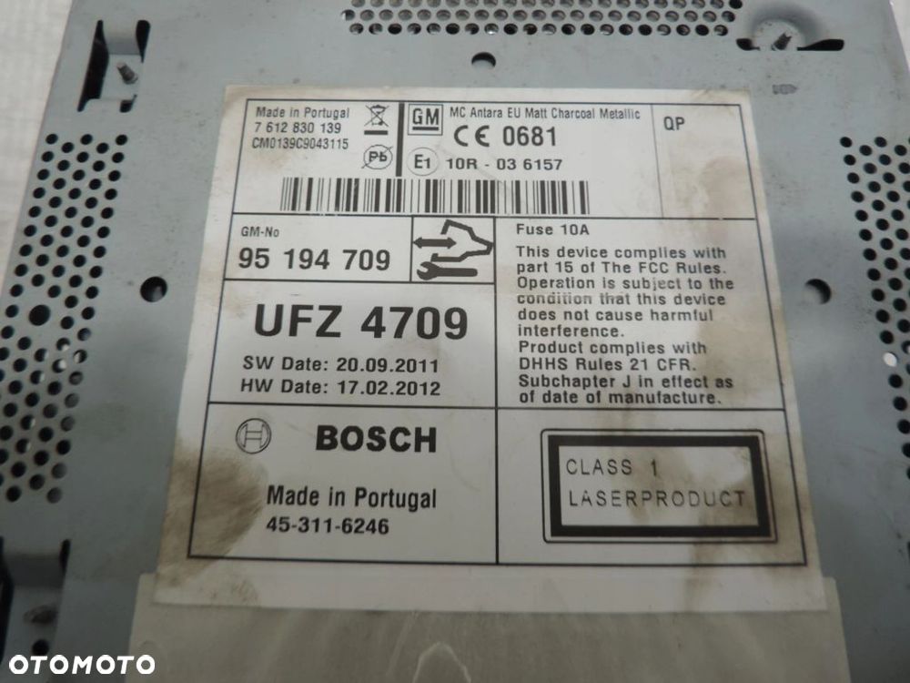 RADIO NAWIGACJA OPEL ANTARA LIFT 95194709 - 7