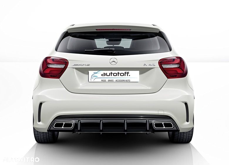 Difuzor bara spate Mercedes W176 A-Class Facelift (2015+) AMG A45 Design - 5