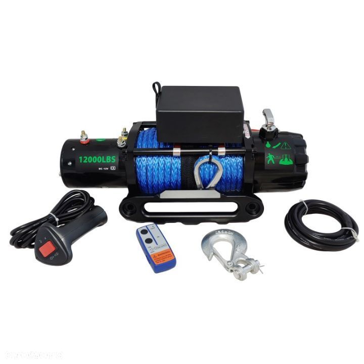 Wyciągarka elektryczna W12000 z liną syntetyczną - 1