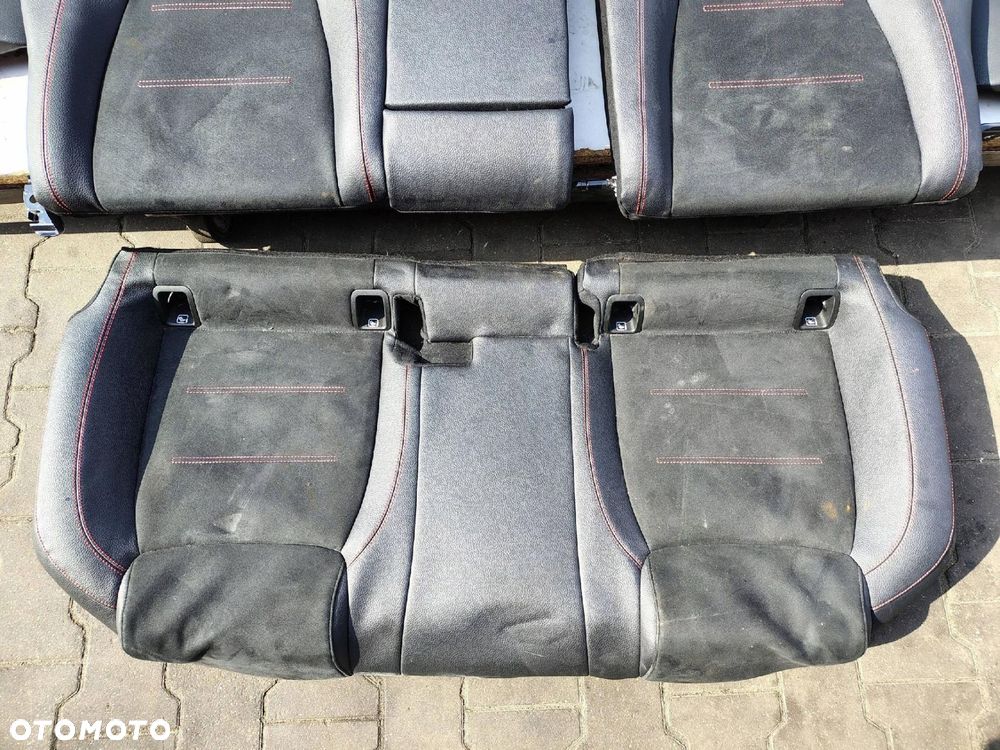 FOTEL KANAPA CZARNA SKÓRA KOMPLET BOCZKI MERCEDES A KLASA SEDAN W177 V177 - 2