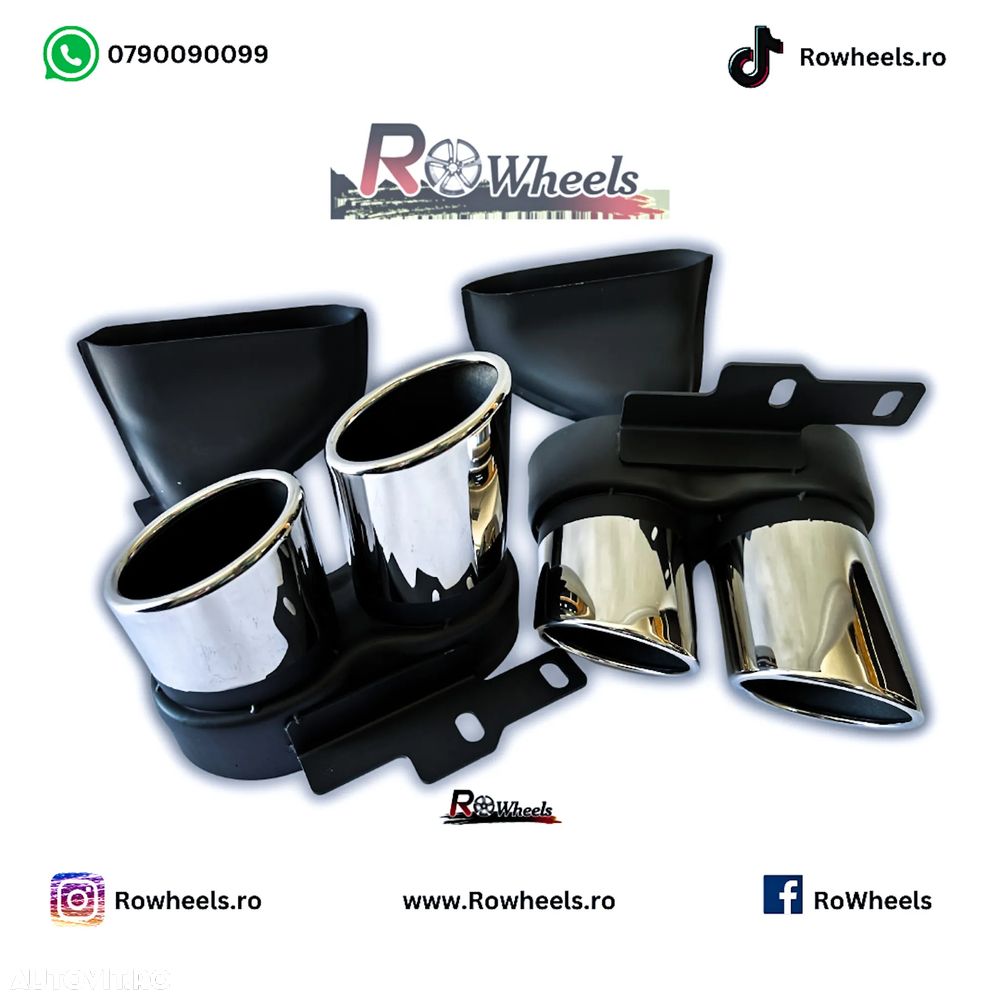 Ornamente tobe Tips evacuare tobe toba auto sport AUDI A3 A4 A5 A6 A7 A8 Q3 Q5 C8 - 5