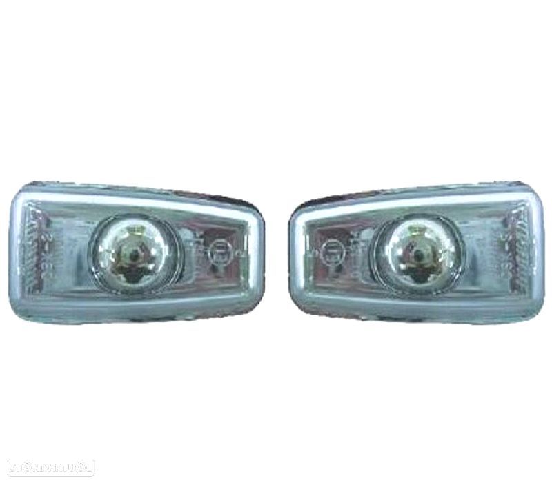 INTERMITENTES LATERAIS CITROEN SAXO PEUGEOT 106 306 CRISTAL CLARO CROMADO - 1