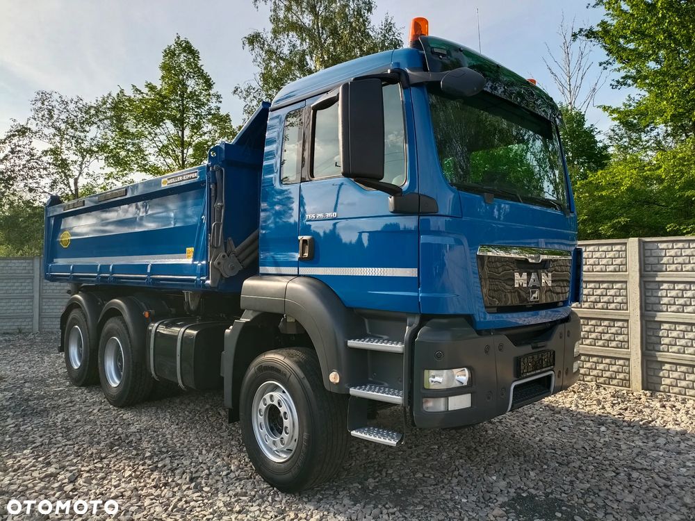 MAN TGS 26.360* 6x4 * 158400km* MEILLER KIPPER 3-stronny* BURTA 1m* RESOR* ZWOLNICE* Niespotykany* Stan Idealny* z NIEMIEC - 18