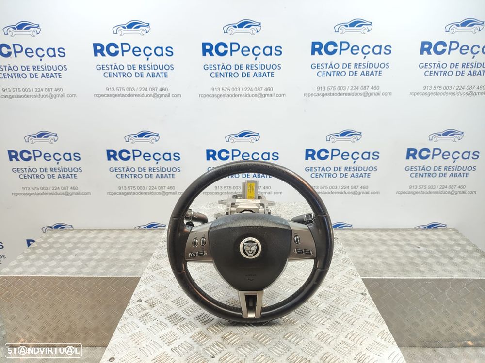 Volante Pele Patilhas Comandos Multifunções Jaguar XF 1 I X250 2007 - 2015 - 2
