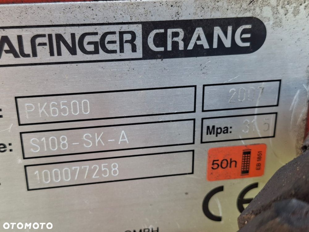 Hds Palfinger PK6500 dźwig żuraw 2007 rok 2 wysuwy hydrauliczne w oryginale - 8