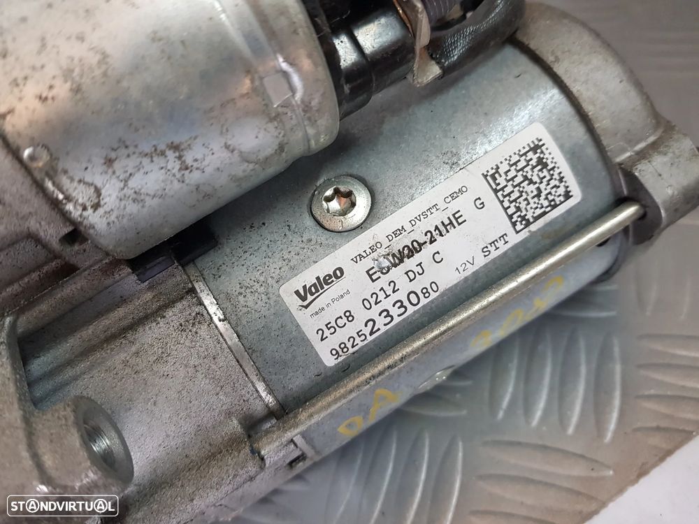 Motor de Arranque Peugeot Citroen 1.5 HDI 308 II 2008 II 3008 II 5008 II 508 II DS3 DS4 DS5 Berlingo C5 C4 - 3
