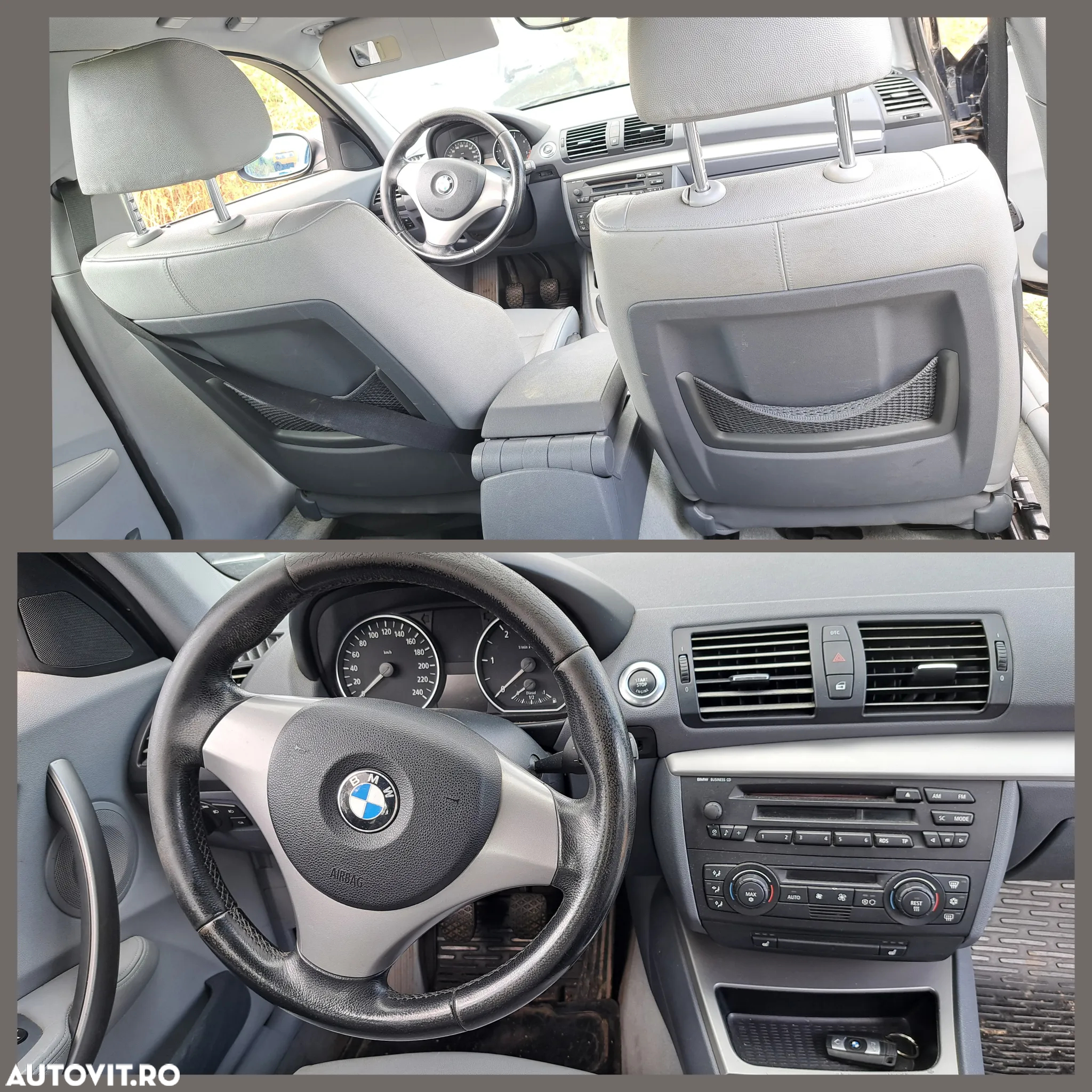 Piese BMW 120d E87 2006 motor M47 163cp diesel motor cutie viteze manuala grup spate caseta directie injectoare turbina compresor ac bara aripa usa scaun bancheta - 6