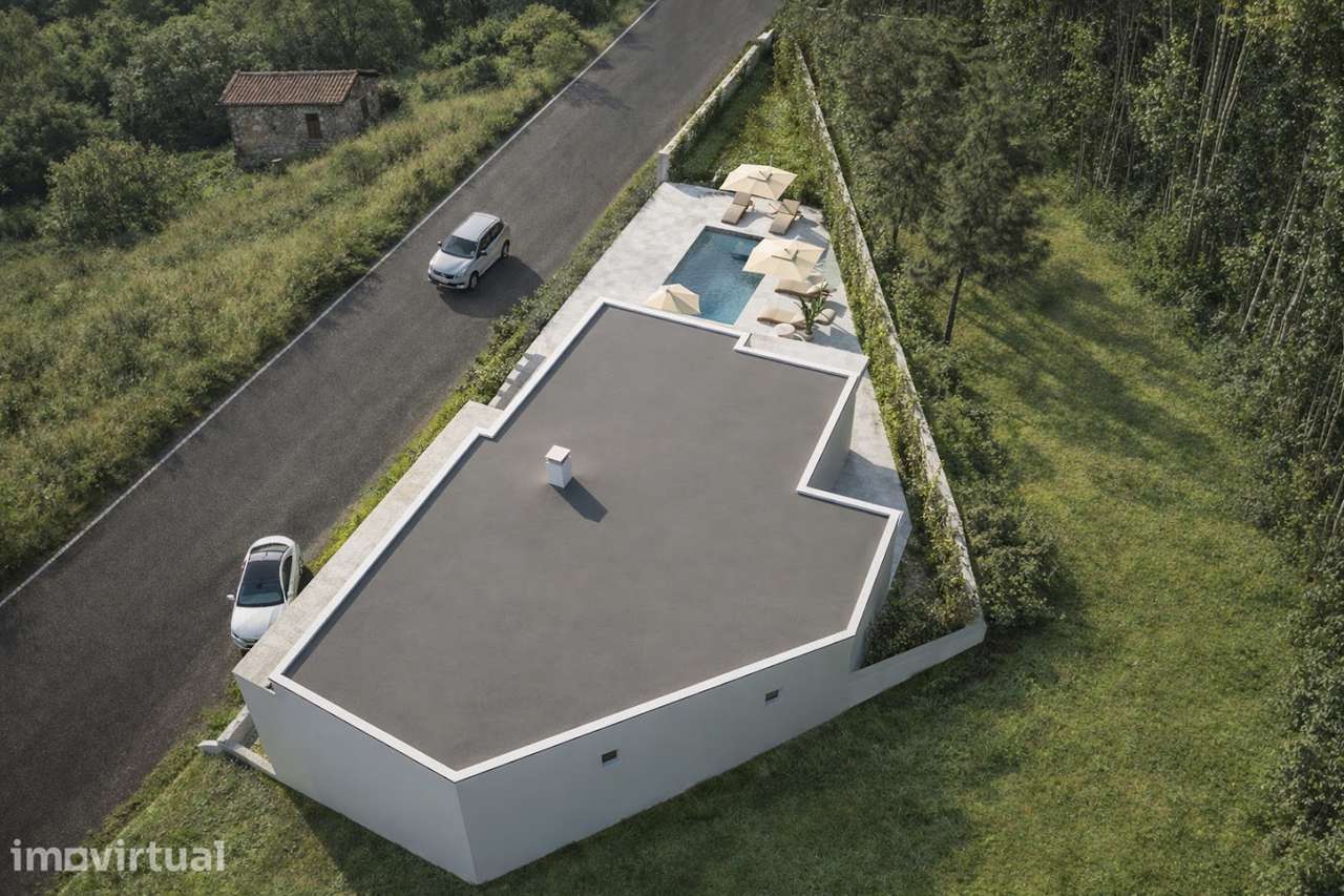 Moradia T3 C/Suite de Luxo Contemporânea com Piscina-Progecto aprovado - Grande imagem: 2/5