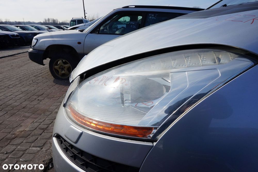 MASKA ZDERZAK BŁOTNIKI LAMPY C4 PICASSO I EZRC  CITROEN 2006-2010 SREBRNY PRZÓD KOMPLETNY - 5