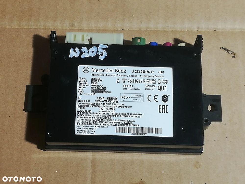 Mercedes CLA W117 Moduł Telematic A2139003617