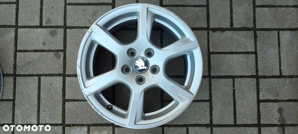 FELGI ALUMINIOWE 5x100 6Jx15 CALI 6R0601025C ET40 fi 57.1 SKODA FABIA RAPID ROOMSTER SEAT IBIZA ARONA VW POLO FOX KOMPLET 4 SZTUKI - 2