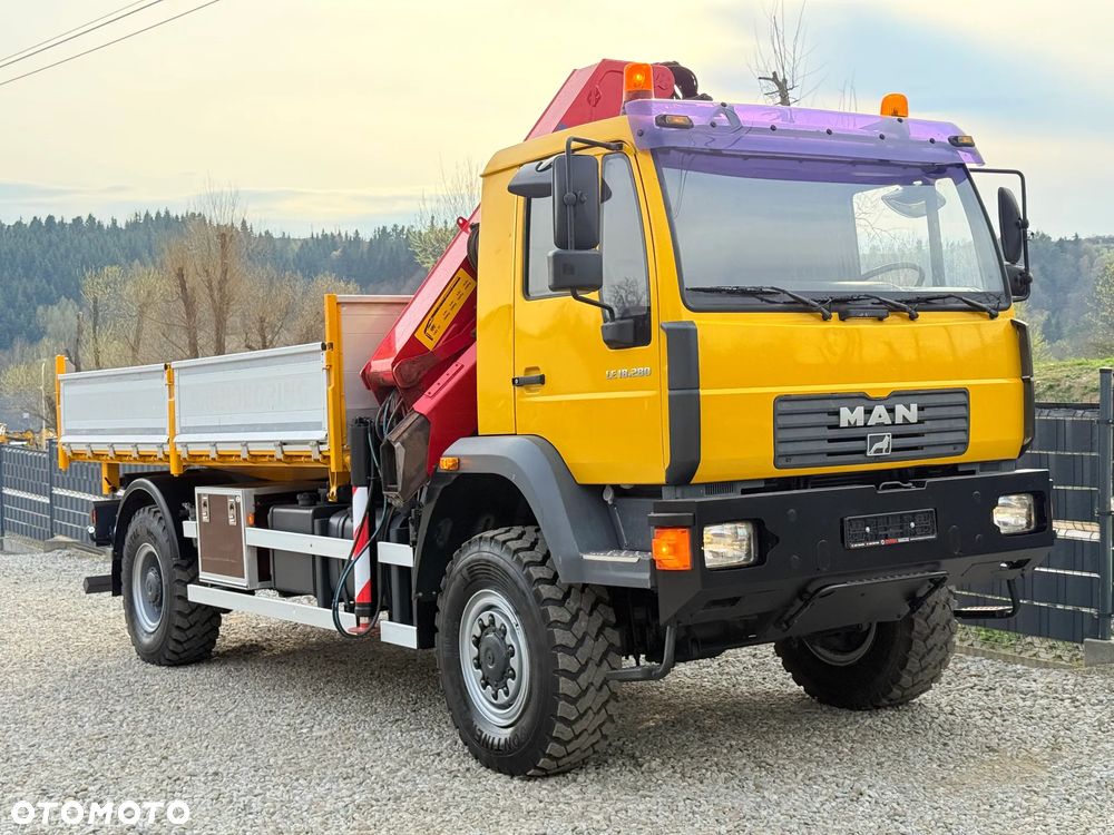 MAN * MAN LE 18.280 * HDS HMF 1560 * Kiper Wywrotka * 4x4 * Sprowadzony * Energetyka * - 34