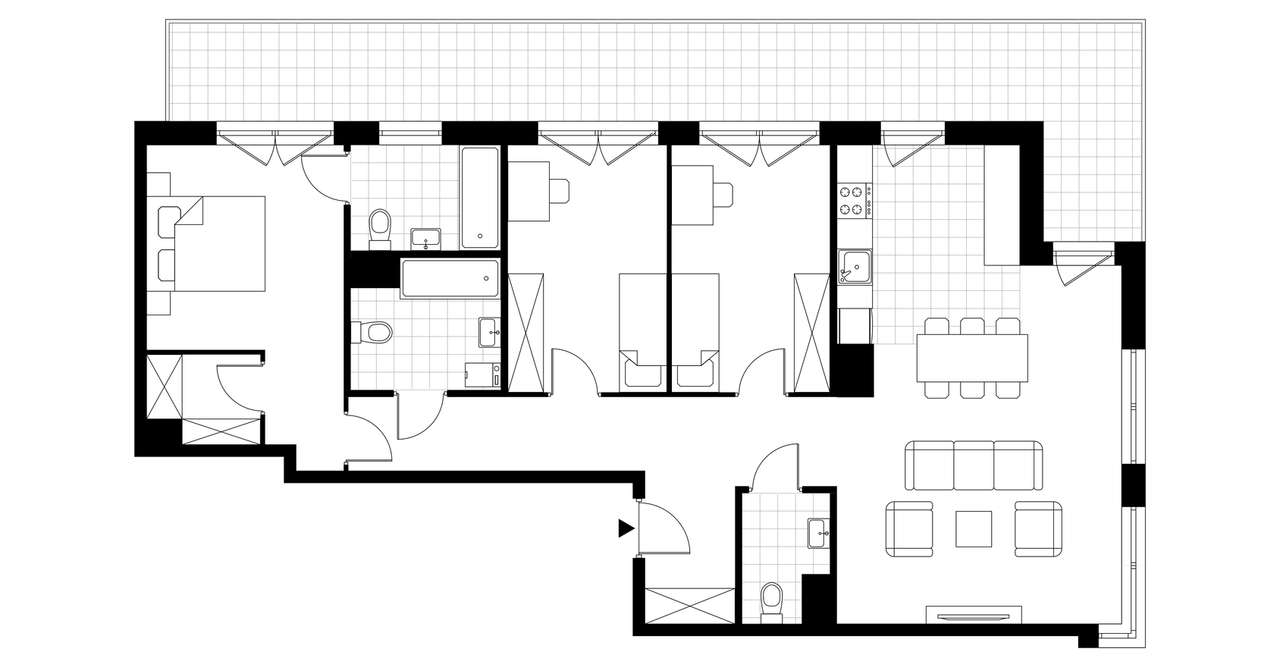 4-pokojowe mieszkanie 97m2 + balkon Bez Prowizji - Pełny obrazek: 4/15