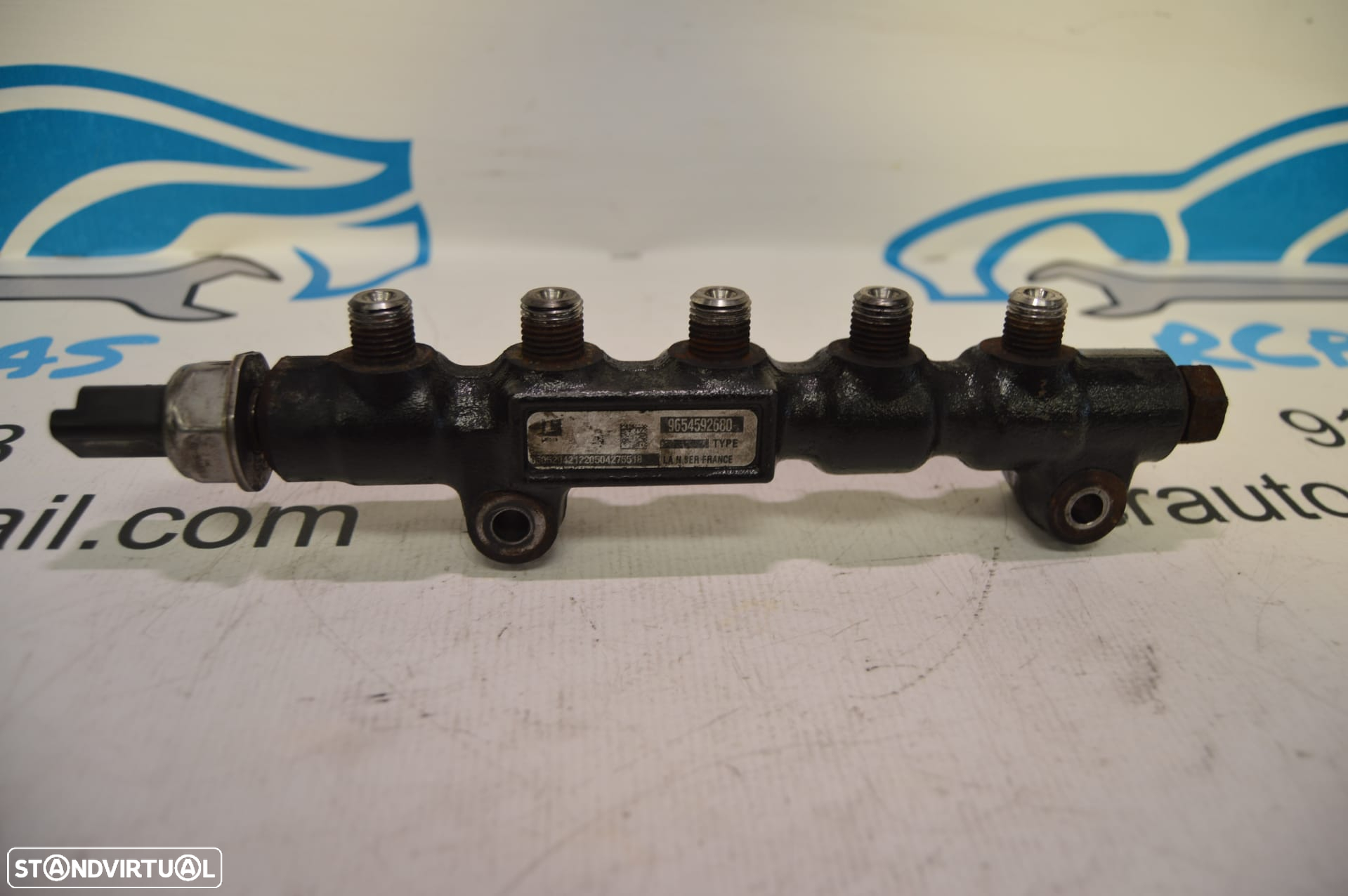 REGUA INJETOR INJETORES MINI COOPER R56 1.6D 16V 110CV 9HZ 9654592680 CLUBMAN R55 CABRIO R57 PEUGEOT PARTNER 207 307 308 407 CITROEN BERLINGO C2 C3 C4 MAZDA 3 FORD FOCUS FIESTA CMAX C-MAX INJECTOR INJECTORES - 9