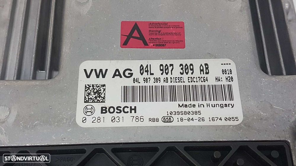 CENTRALINA DO MOTOR UCE AUDI Q3 (8UG) SPORT EDITION - 3