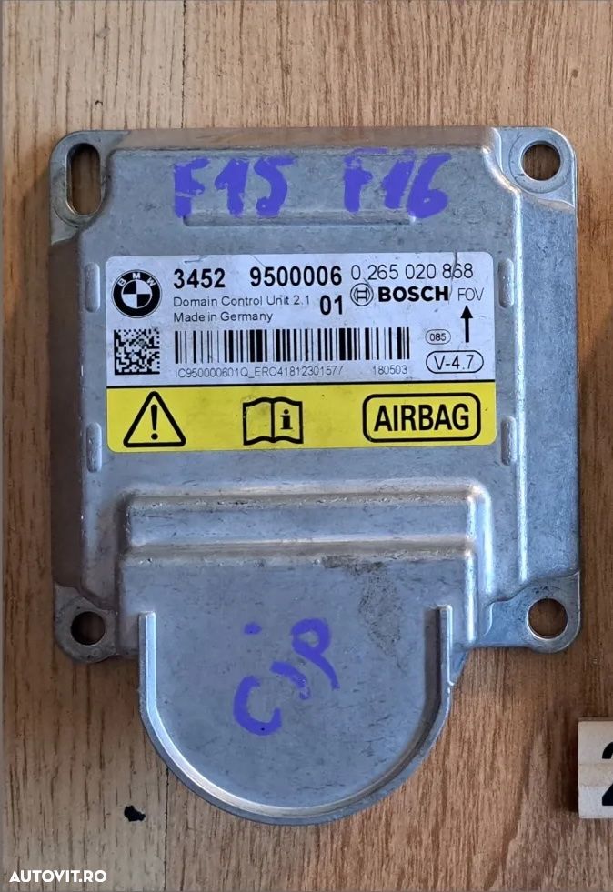 Modul airbag ICM Original BMW F15 M F85 F16 M F86 - 1