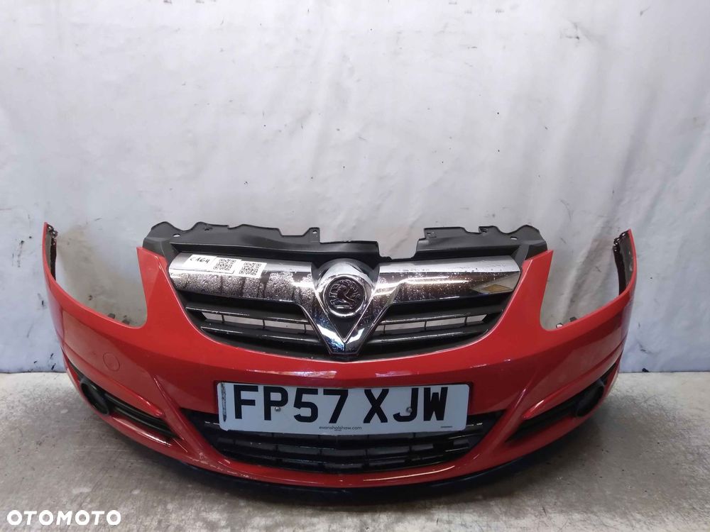 ^ ZDERZAK PRZÓD PRZEDNI DO OPEL CORSA D Y547 CZERWONY - 1