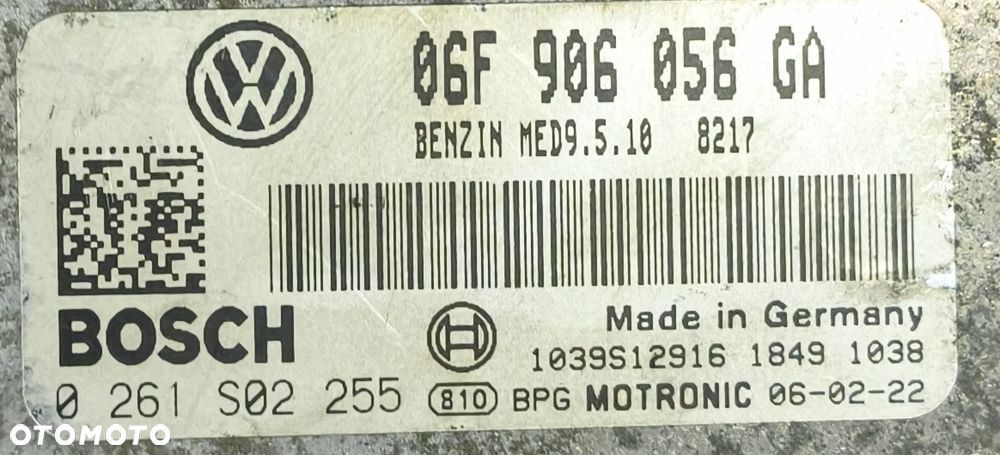 VW EOS 09r 2.0 FSI KOMPUTER STEROWNIK SILNIKA 06F906056GA - 2