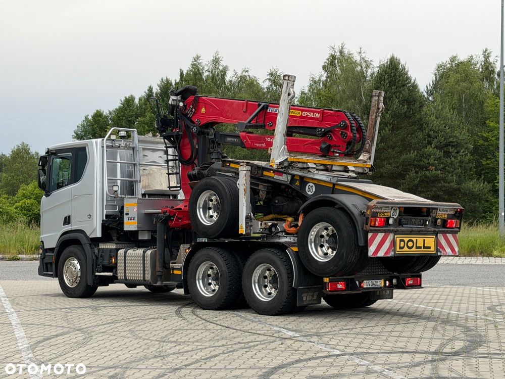 Scania 590R V8 z palfinger s270L z Niemiec od właściciela 2021/22 perfekcyjny stan do drewna drzewa dłużyce z wózkiem DOLL 6x4 ASO SCANIA KONTRAKT - 11
