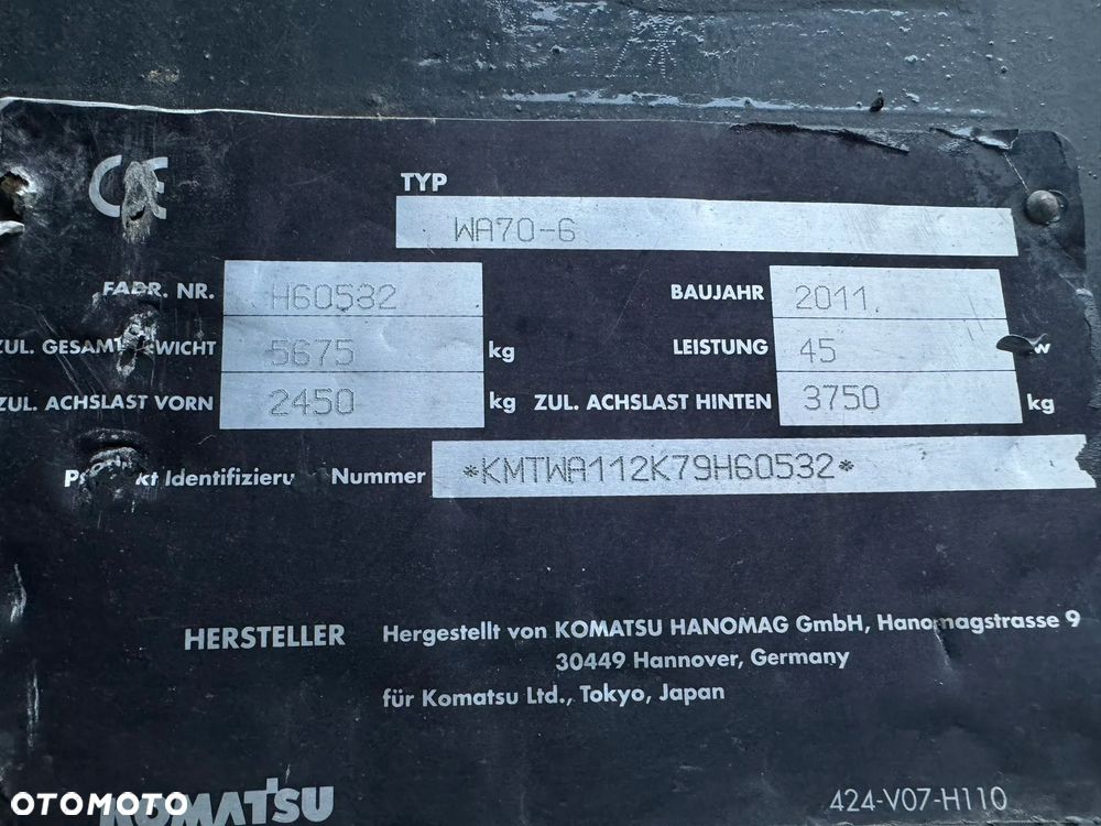 Komatsu WA70-6 - 11