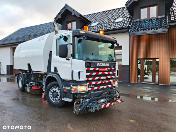 Scania 94G Zamiatarka Uliczna Bucher 2 Silniki Odchwaszczarka Szczotki L/R Specjalny