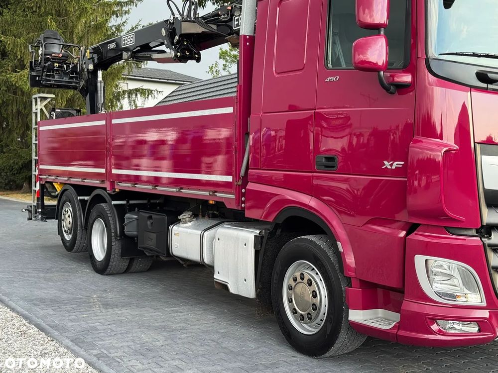 DAF XF 450/6X2/HDS HIAB FASSI F195AS/CAŁY NA PODUCHACH/CHWYTAK PALETOWY Z ROTATOREM/UDZWIG 1600 KG NA 11M/ Z NIEMIEC - 3