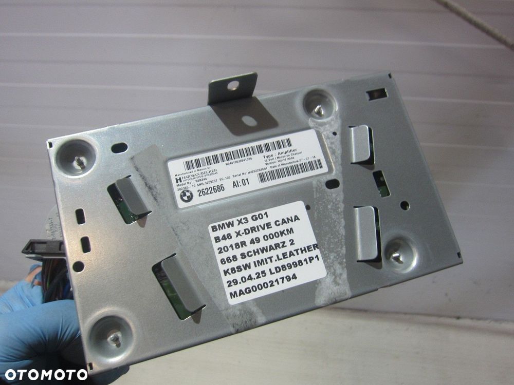 BMW X3 G01 X3 F97 WZMACNIACZ HIFI AUDIO TUNER 65122622686 2622686 WTYCZKA - 5