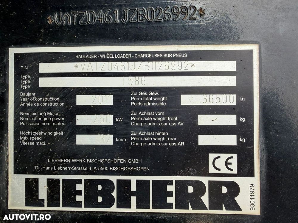 Liebherr L586 Incarcator Frontal - 4