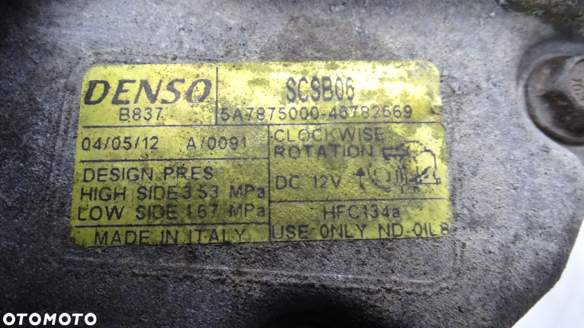 SPRĘŻARKA KLIMATYZACJI FIAT PANDA II  SCSB06 - 7