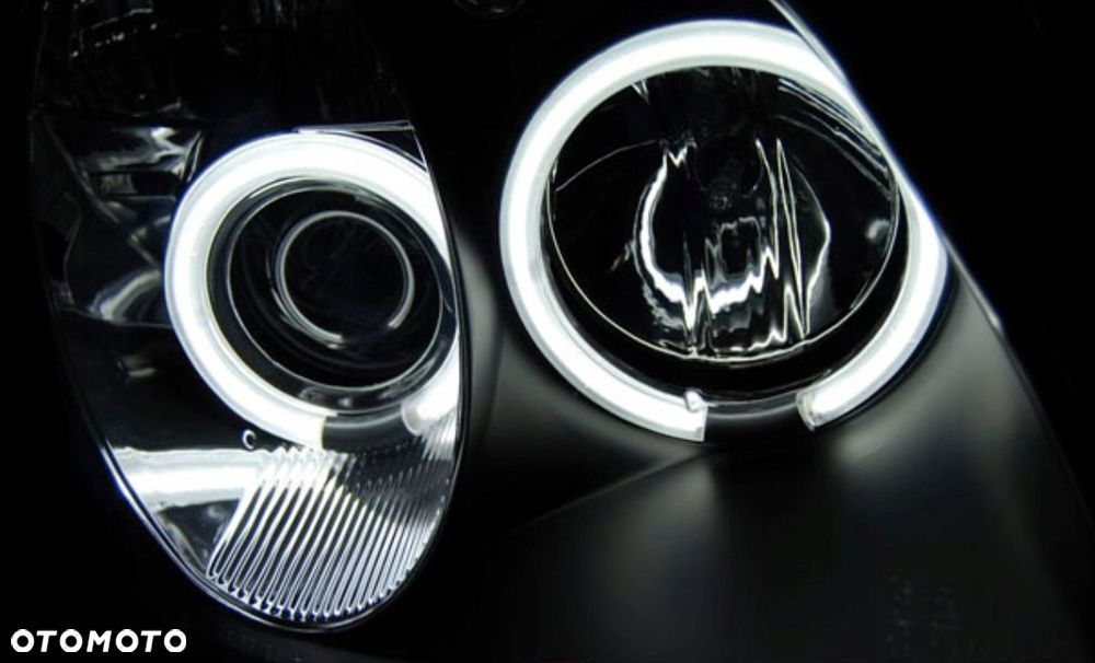 Reflektor Lampy kpl Ringi Angel Eyes Led CCFL Tuning Mercedes Slk r 170 - 4