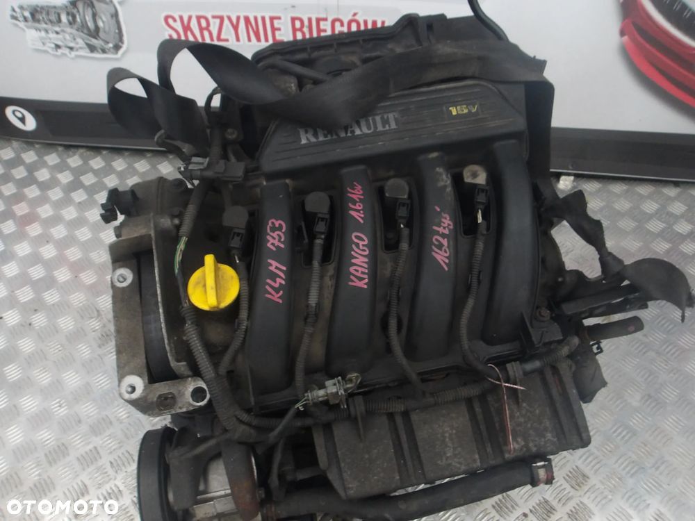 SILNIK RENAULT KANGOO 1.6 16V K4M753 162 TYS - 2
