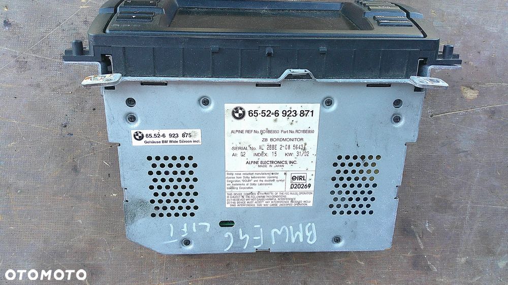 BMW E46 LIFT RADIO ORYGINALNE 65-52-6923871 - 2