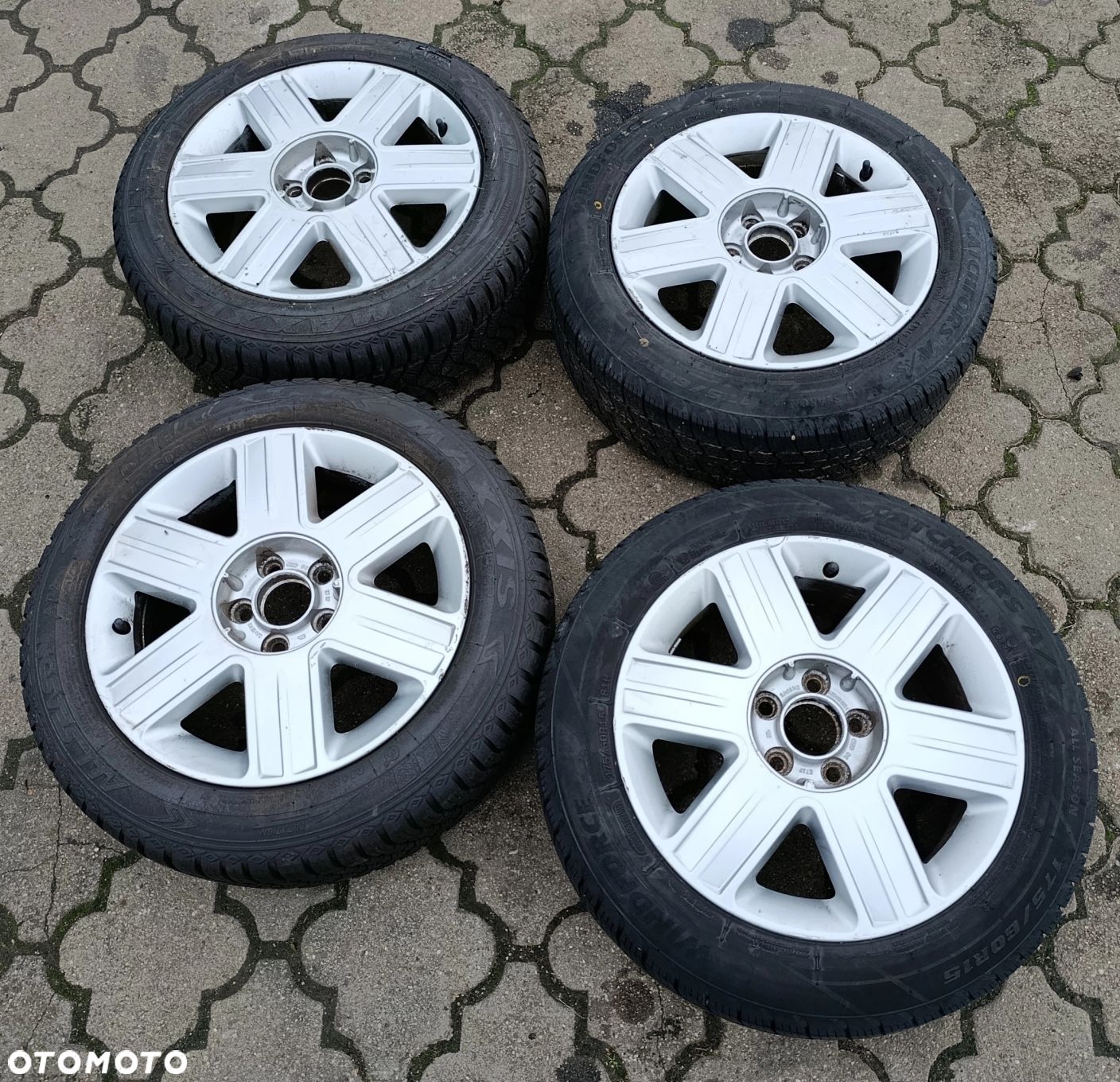 Audi A2 felga al. felgi 5x100 opona opony 175-60-15 komplet wielosezon 2,opona 6,5mm 19r 2xopona 7,5mm 23rok - 1
